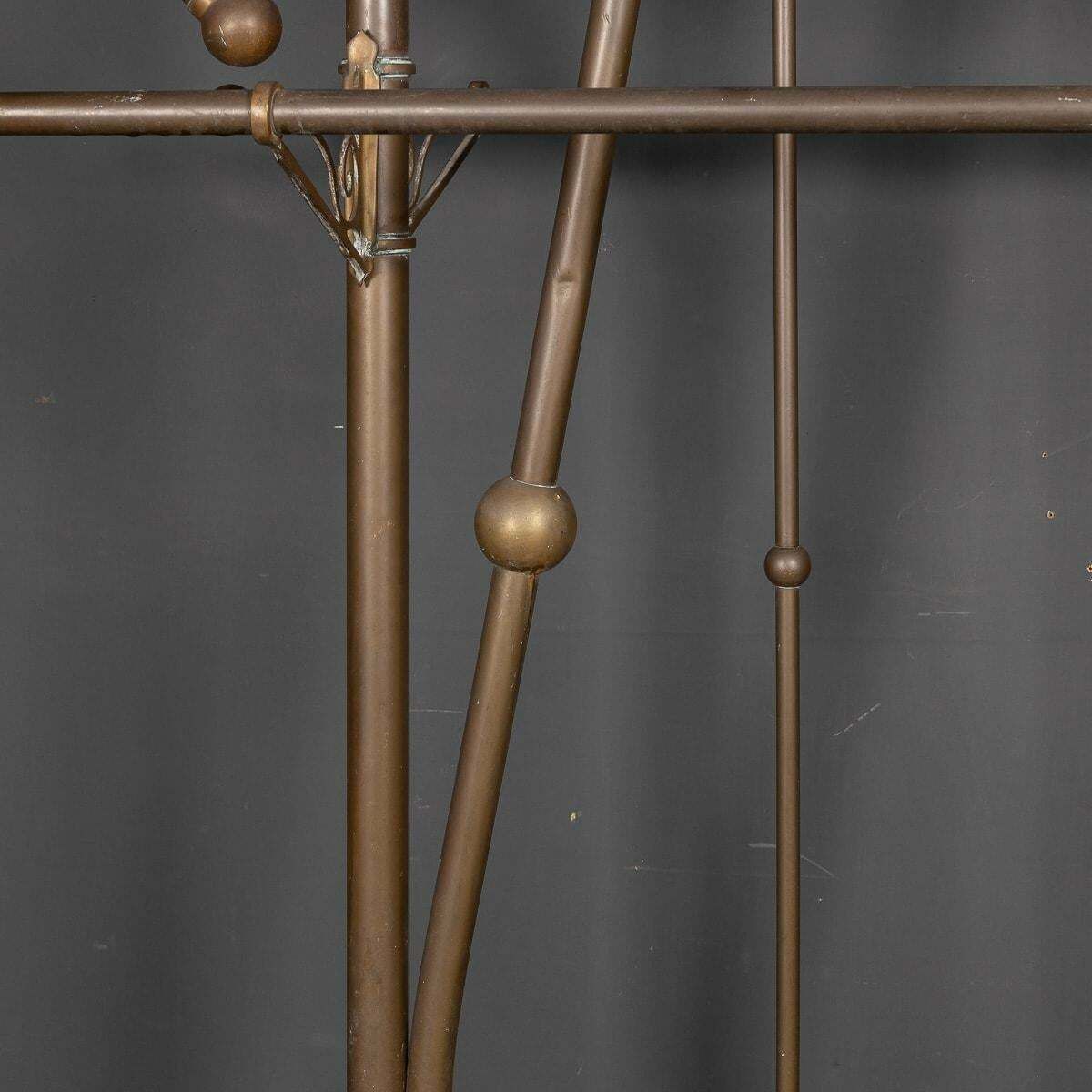 photo vintage 19th Century Victorian Pair Of Brass Coat Stands, C.1890