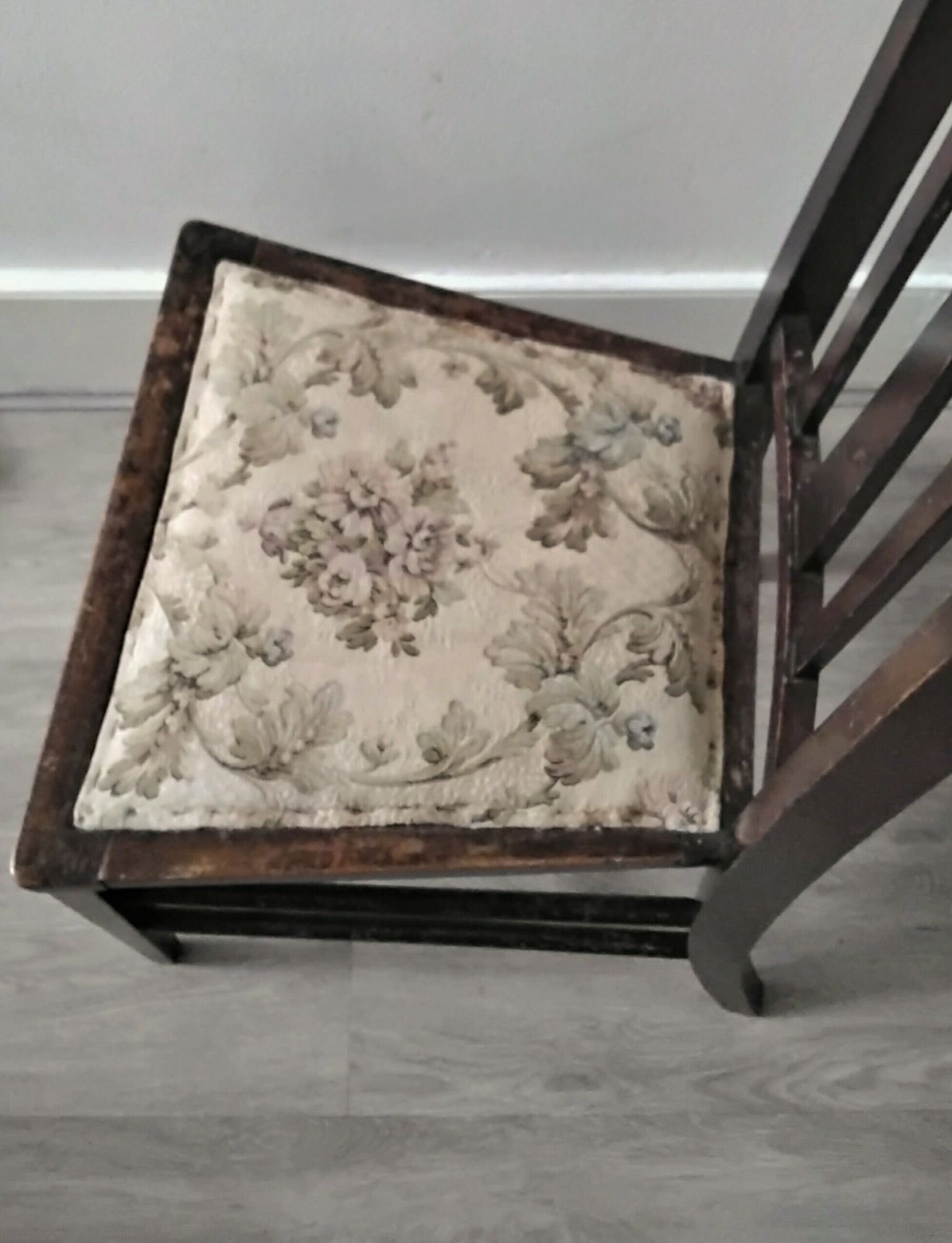 Vintage Victorian Mahogany Wooden Chair, Bedroom Chairm Hall Chair, Occasional Chair F35 photo for sale