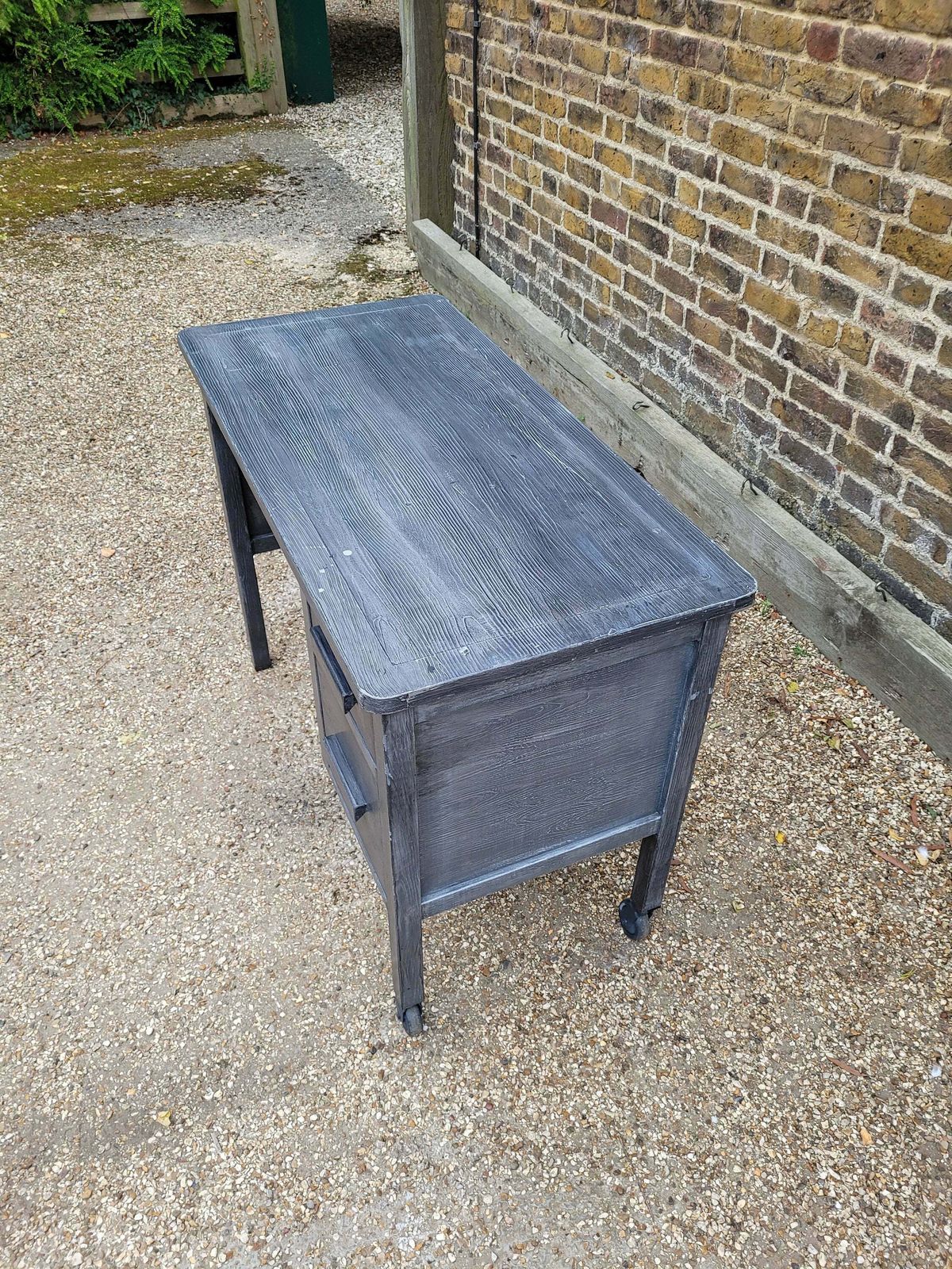 Grey Metal Retro Vintage Industrial Style Desk photo 349.0