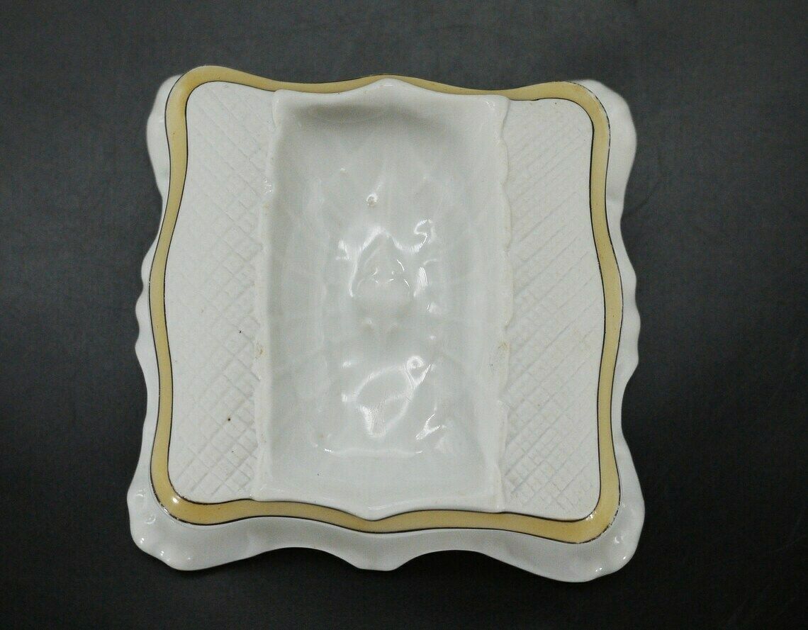 Antique French Porcelain Ashtray And Striker photo buy