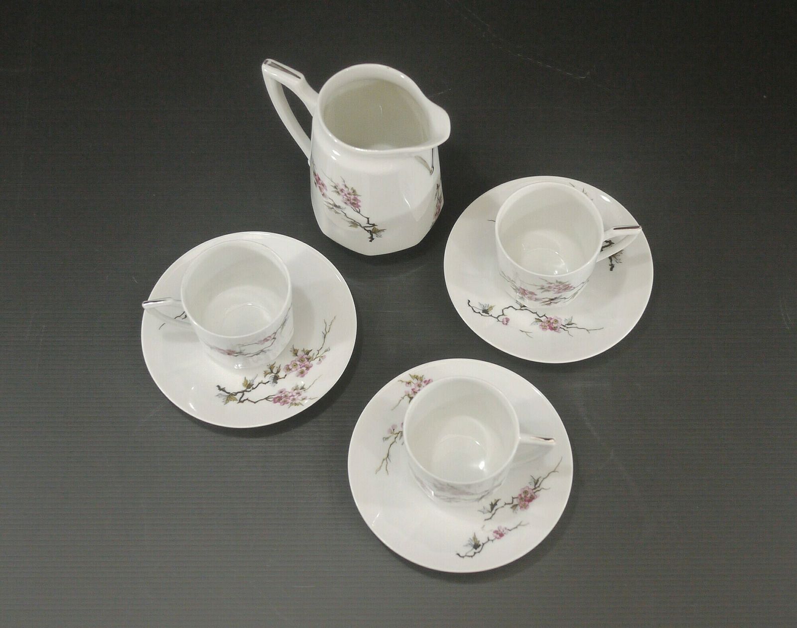 Antique Limoges Porcelain Coffee Set By Touze, Lemaître & Blancher photo for sale