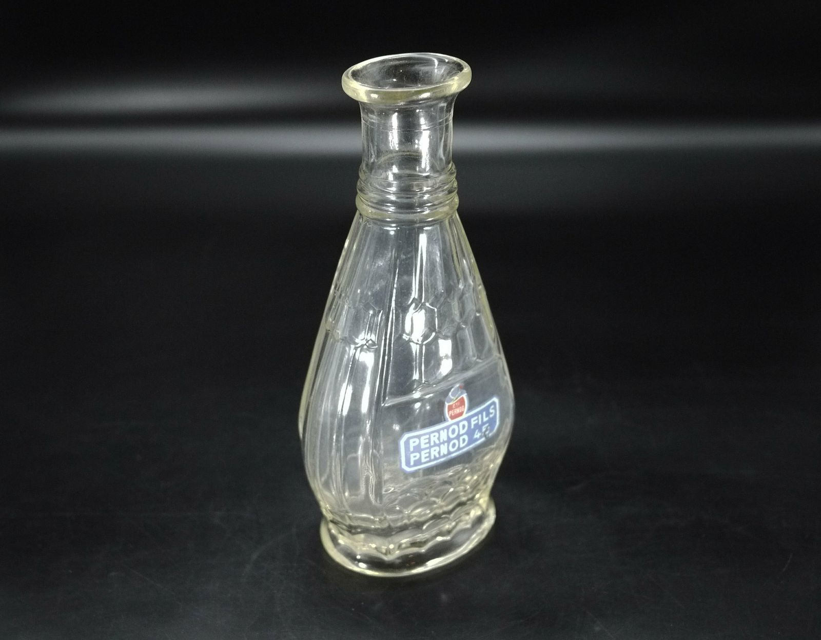 1940s French Pernod Fils Glass Water Decanter photo furniture