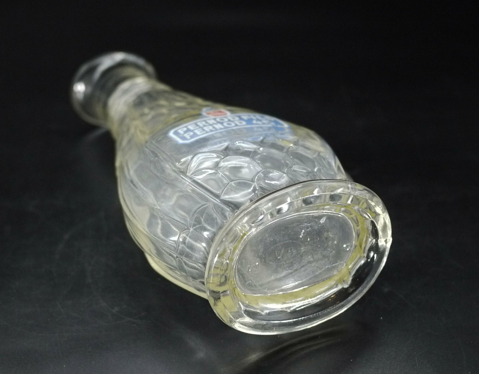 photo furniture 1940s French Pernod Fils Glass Water Decanter