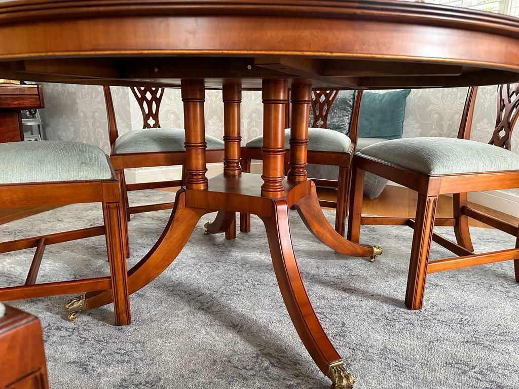 Dining Table And Chairs   Chippendale Style.  Never Used photo vinterior
