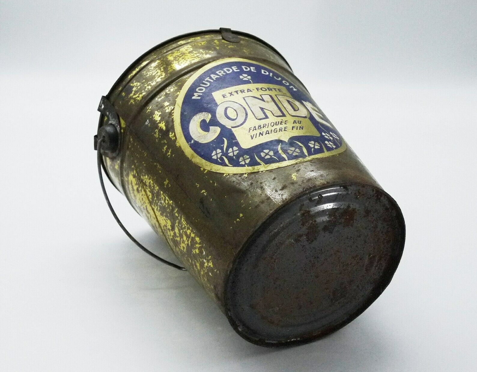 French Dijon Mustard Tin Bucket photo vinterior