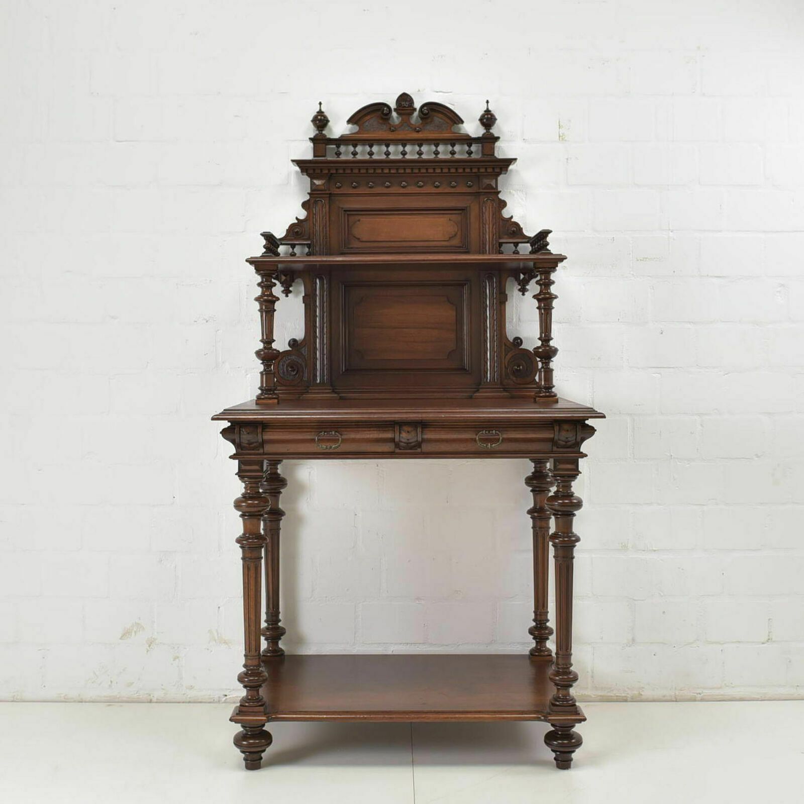 Antique Console Table Restored Wilhelminian Style Walnut Sideboard Wall Table Secretary photo furniture