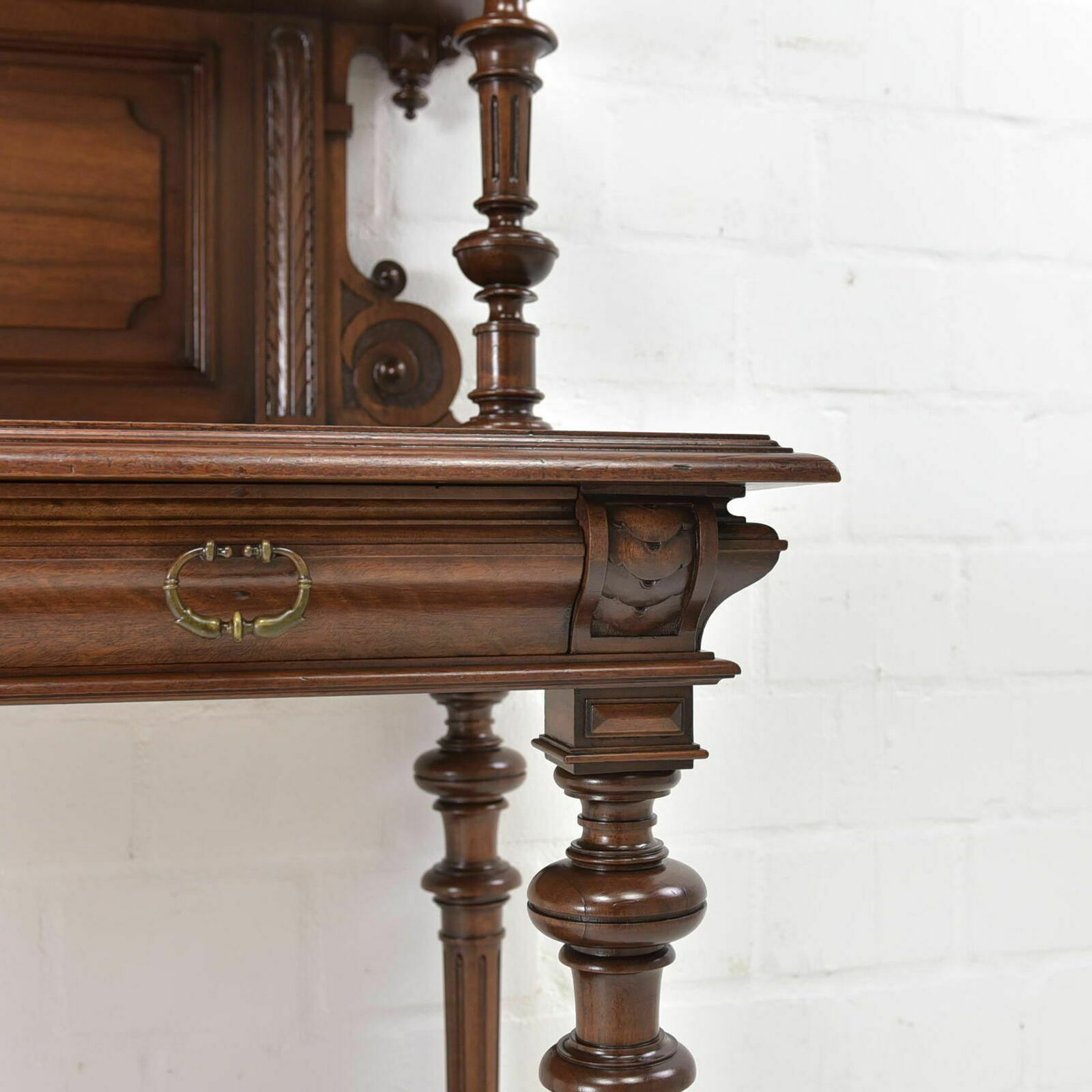 Antique Console Table Restored Wilhelminian Style Walnut Sideboard Wall Table Secretary photo buy