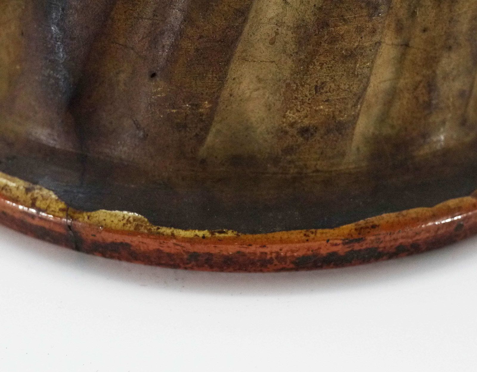 Antique French Terracotta Kouglof Bundt Cake Mold photo vinterior