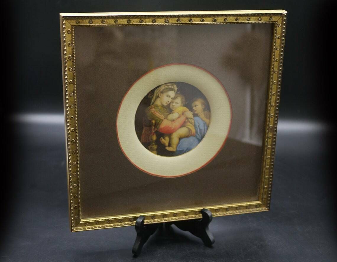 Giltwood Framed Raphael Madonna On The Chair photo for sale