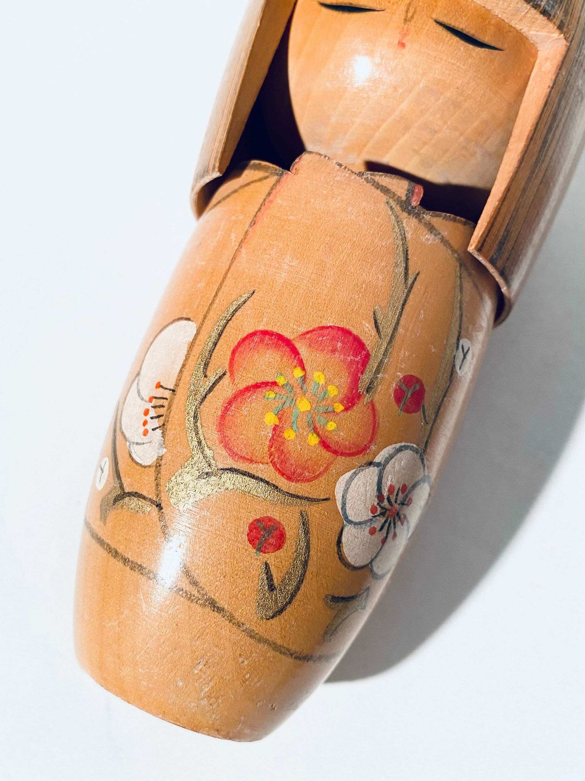 Japanese Kokeshi Doll With Artist Signature Young Girl / Vintage Kojo Tanaka 1950s photo Home Decor