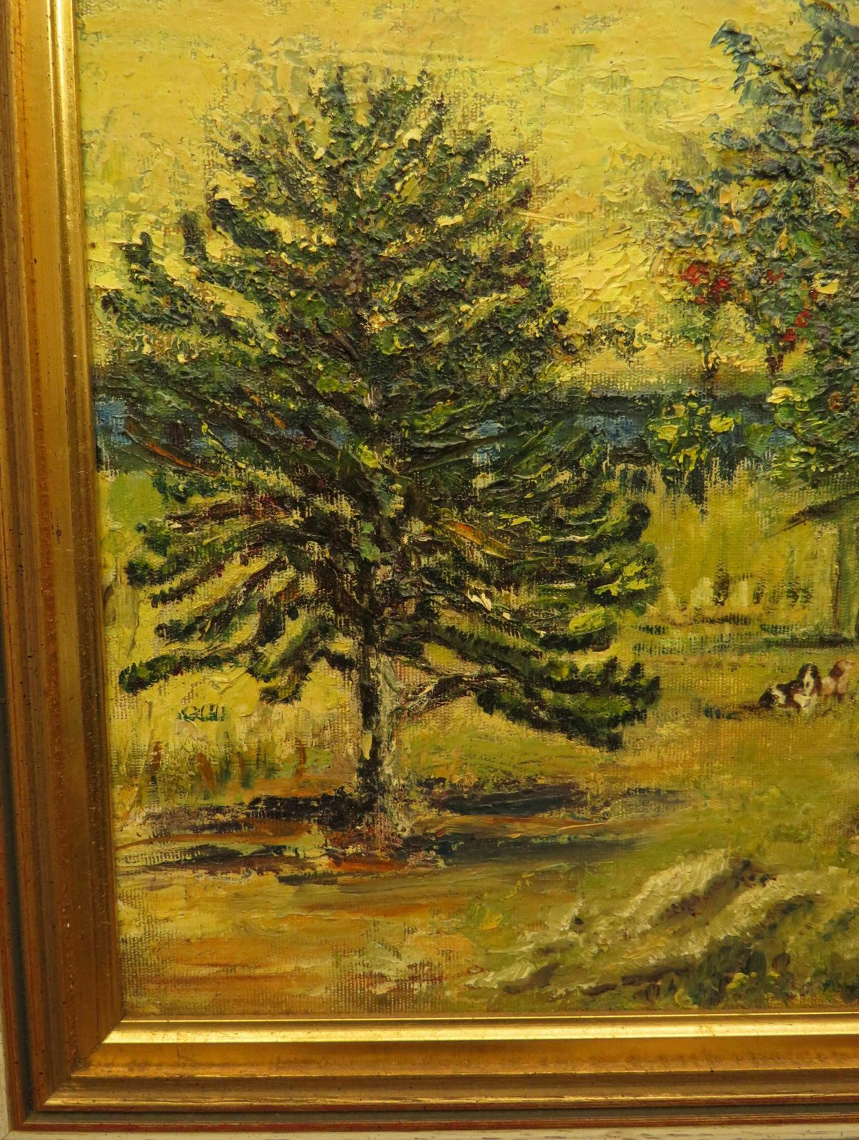 photo for sale Vintage Framed Oil On Board, Argentina, Provincia Del Neuquen, 1989