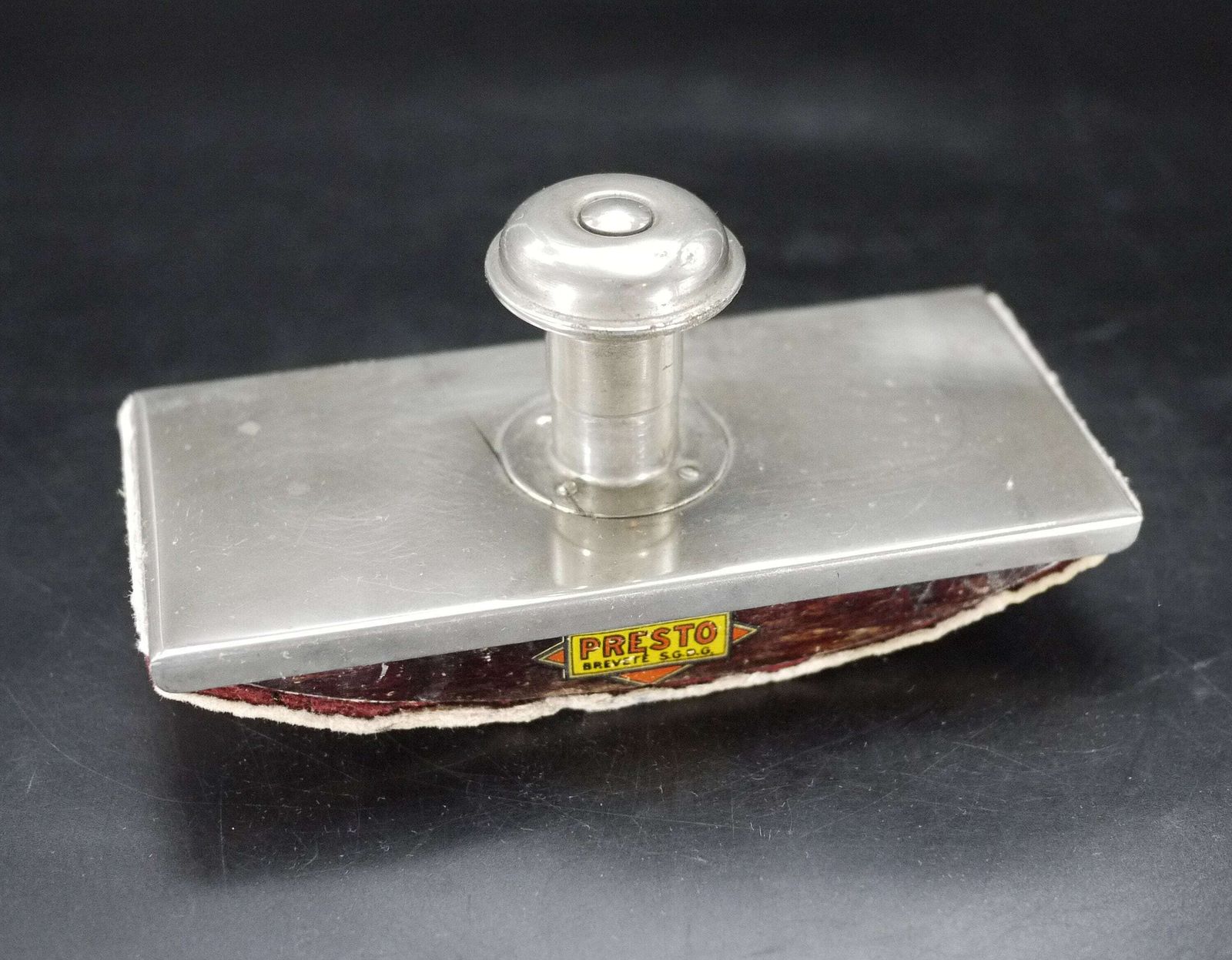 French Art Deco Chrome Ink Blotter photo for sale