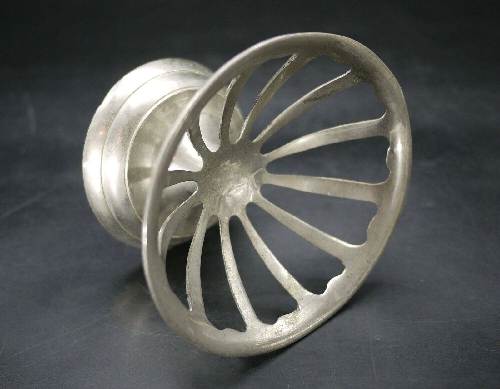 Antique Soap Dish, French Nickel Brass Soap Basket And Sponge Holder, 1920s photo 344.0