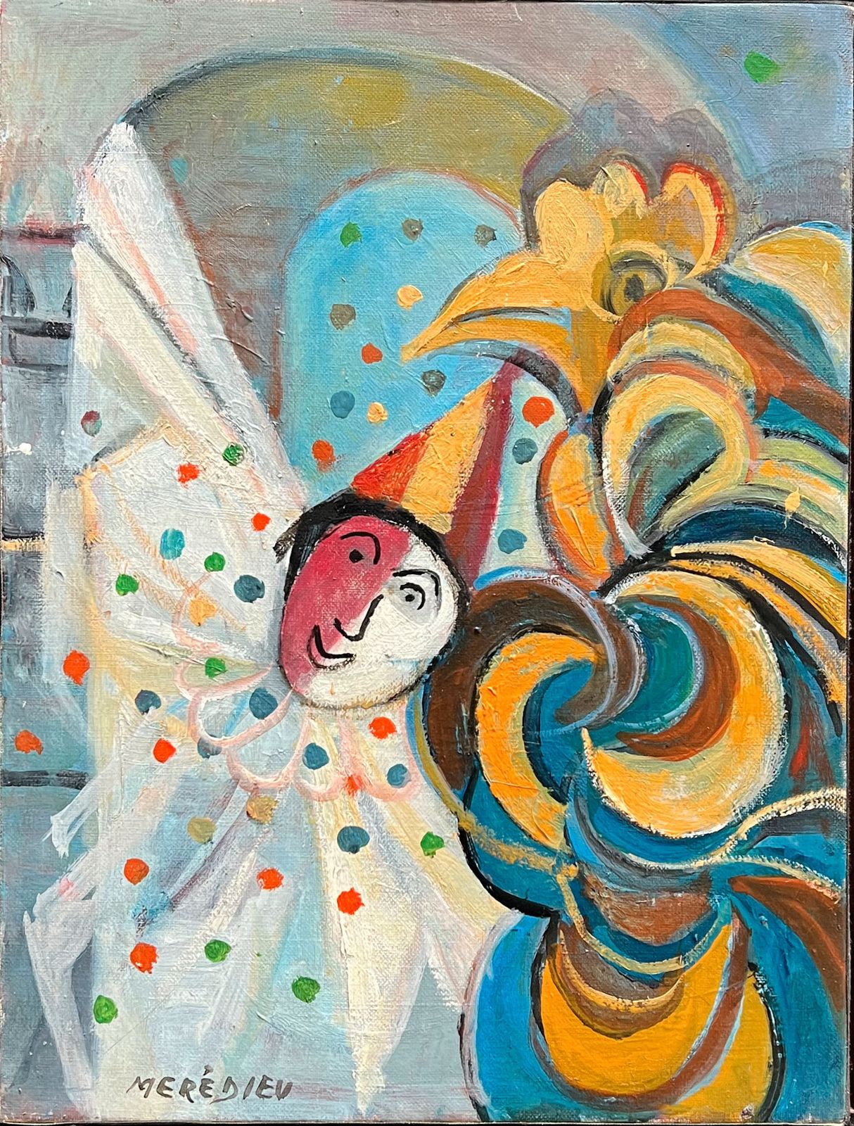 “The Rooster And The White Clown” By Robert Méredieu photo furniture