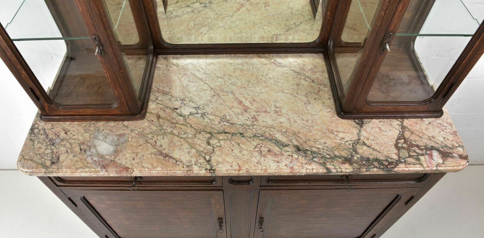 Antique! Display Cabinet K Restored Art Deco Around 1925 Oak Sideboard Buffet photo buy