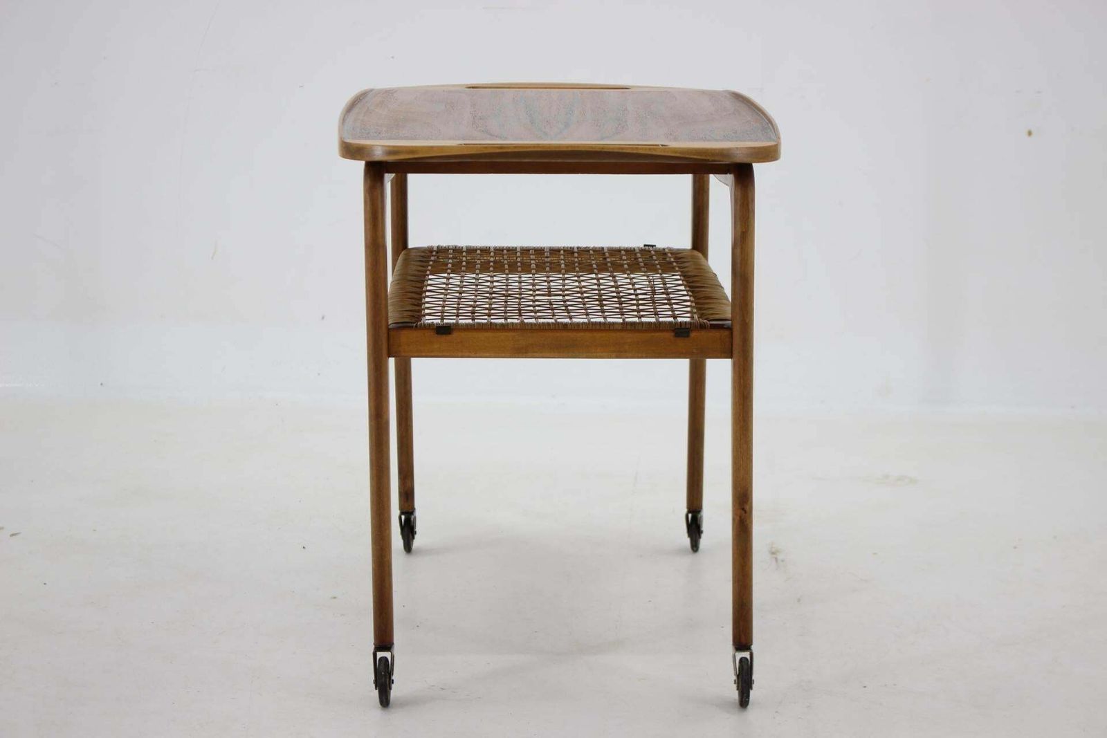 1970s Beech Serving Cart By Drevotvar, Czechoslovakia £433.55 photo for sale