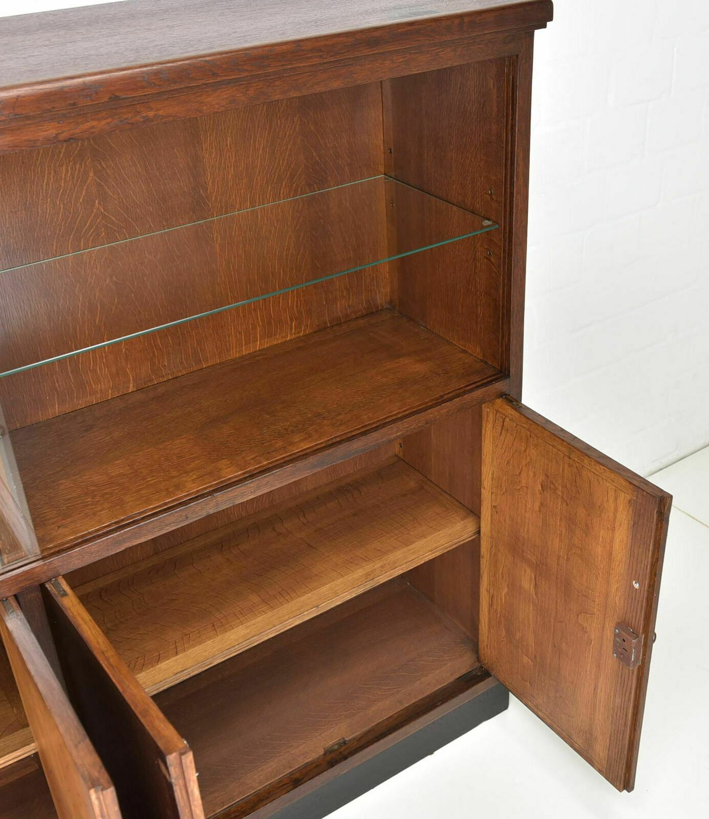 Antique! Display Cabinet K Restored Art Deco / Bauhaus Around 1940 Oak Highboard photo buy