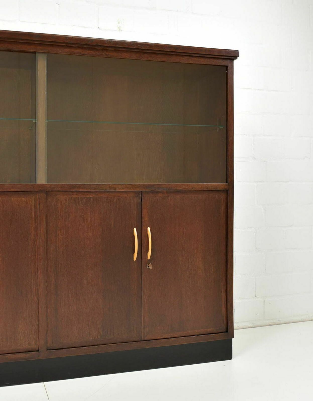 photo for sale Antique! Display Cabinet K Restored Art Deco / Bauhaus Around 1940 Oak Highboard