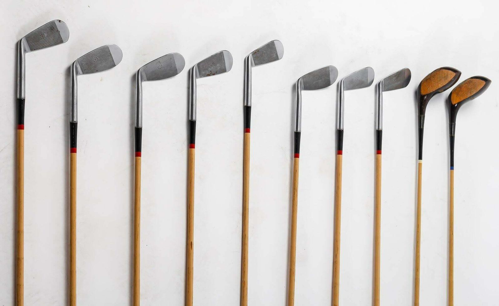 Suite Of 10 1930s Golf Clubs., Vintage photo furniture