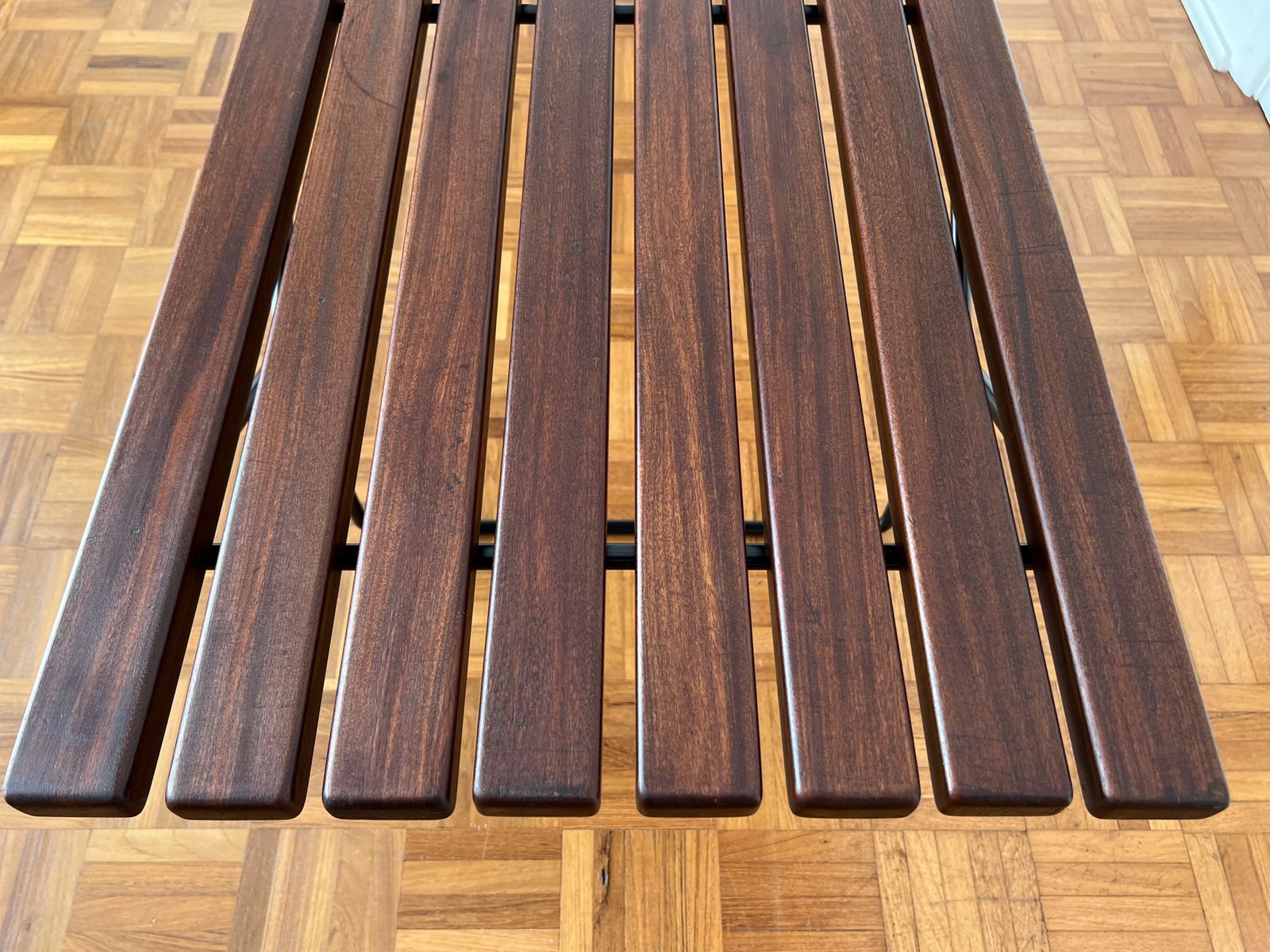Mid Century Bench By Harry Bertoia In Teak And Steel photo Furniture