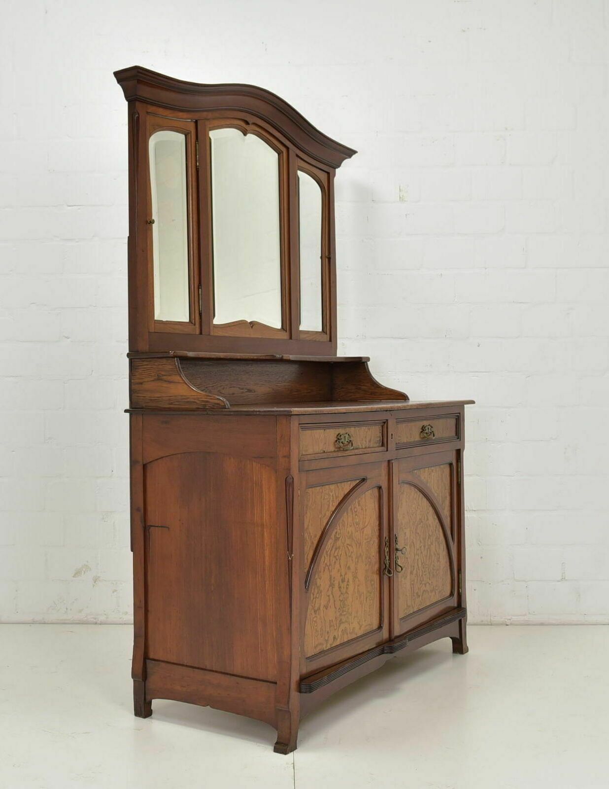 photo for sale Antique! Mirror Dresser Restored Art Nouveau Art Nouveau Around 1915 Mahogany