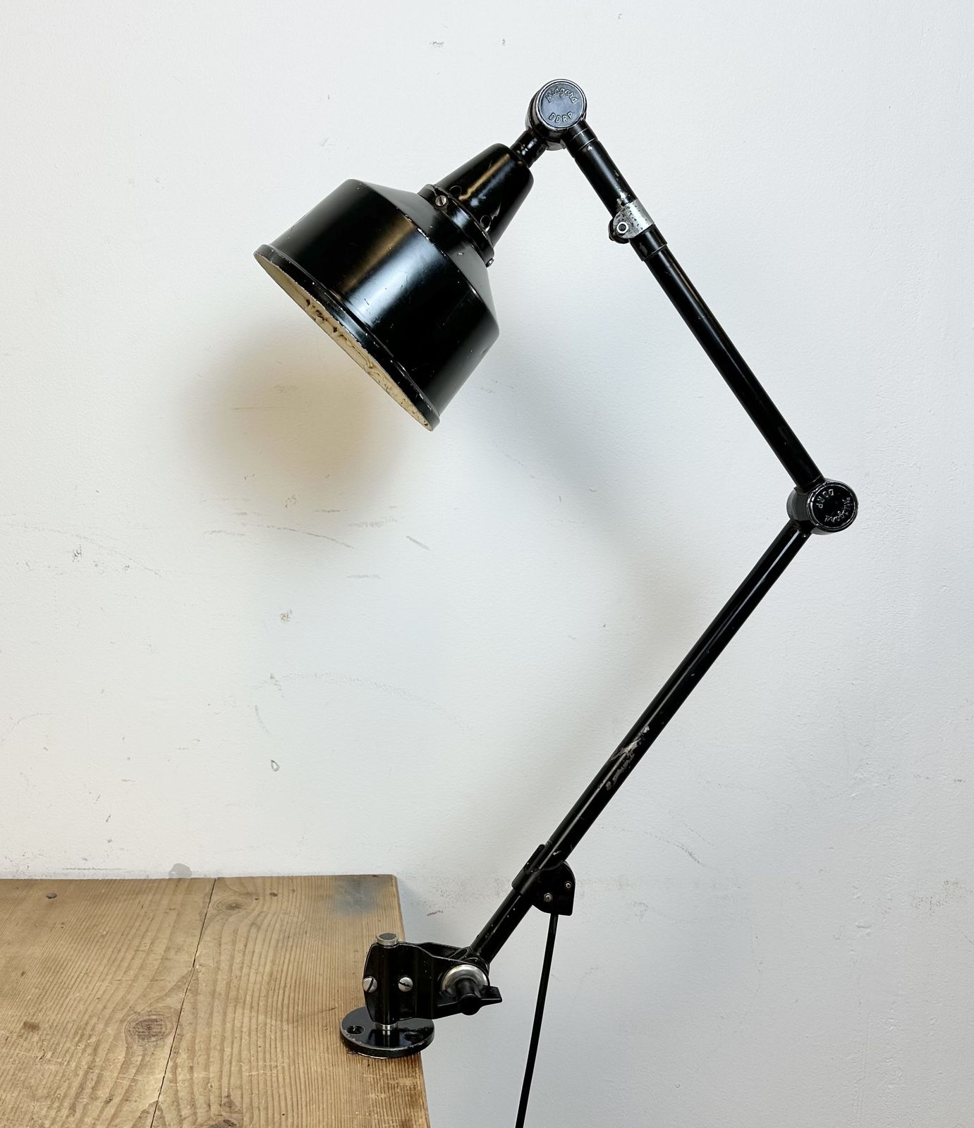 379.0 Industrial Ddrp Desk Or Wall Lamp By Curt Fischer For Midgard, 1930s photo