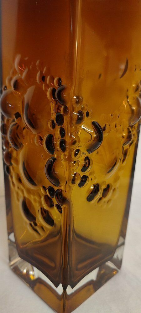Italian Glass Vases, 1970s, Set Of 2 photo vintage
