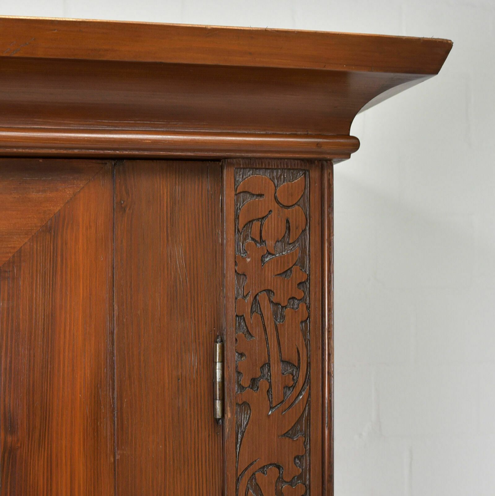 Antique! Hall Cabinet Restored Art Nouveau Gothic 1909 In The Style Of Riemerschmid photo buy