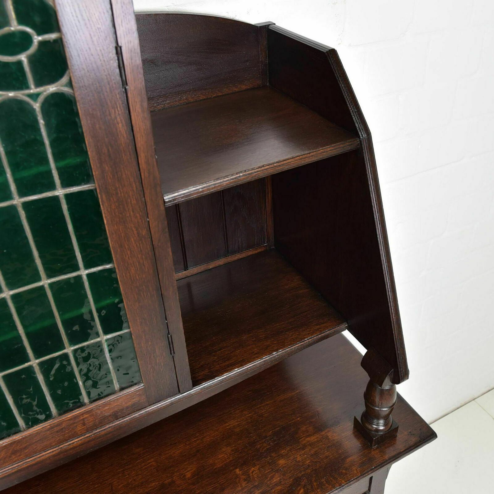 Antique! Buffet Cabinet Restored Art Nouveau Art Nouveau Around 1920, Solid Oak photo buy