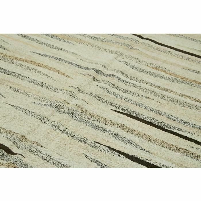 Handmade Contemporary Beige Hemp Kilim Rug 246 Cm X 362 Cm photo 1528.0