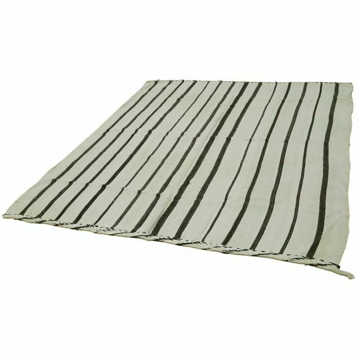 Handmade Contemporary White Hemp Kilim Rug 200 Cm X 247 Cm photo for sale