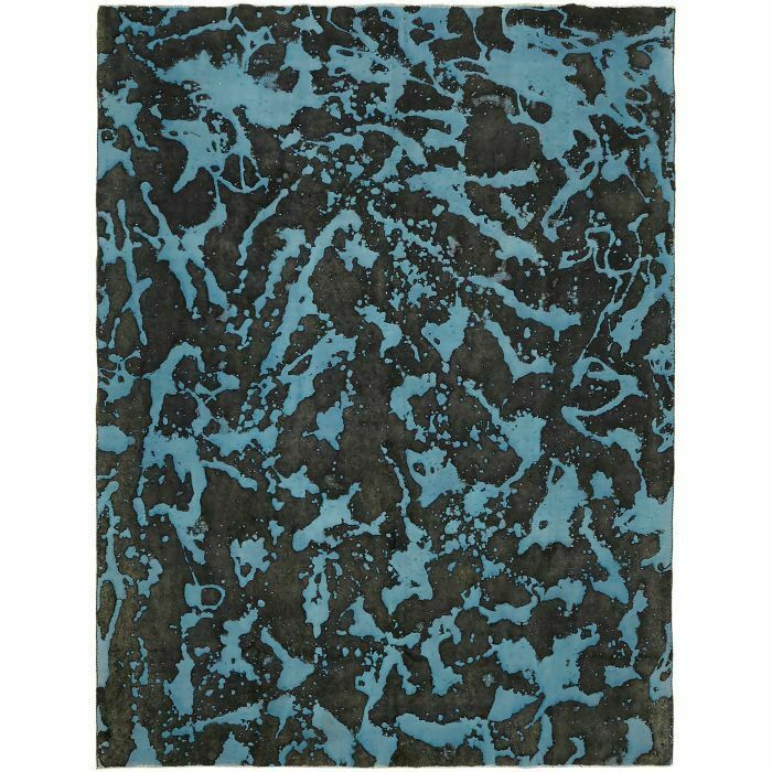Handmade Blue Overdyed Large Area Rug 280 Cm X 370 Cm