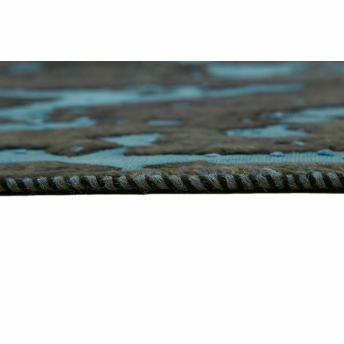 Handmade Blue Overdyed Large Area Rug 280 Cm X 370 Cm photo vintage