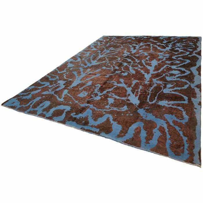 Handmade Brown Overdyed Large Area Rug 283 Cm X 388 Cm photo 2350.0