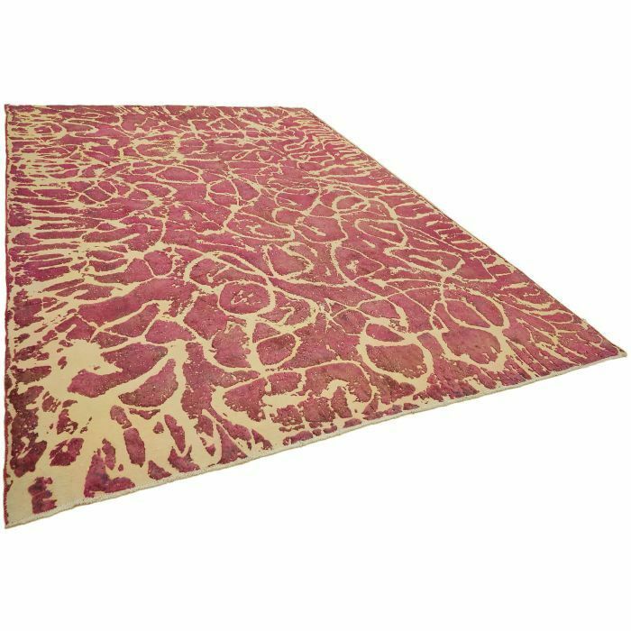 Handmade Pink Overdyed Large Area Rug 280 Cm X 390 Cm photo for sale
