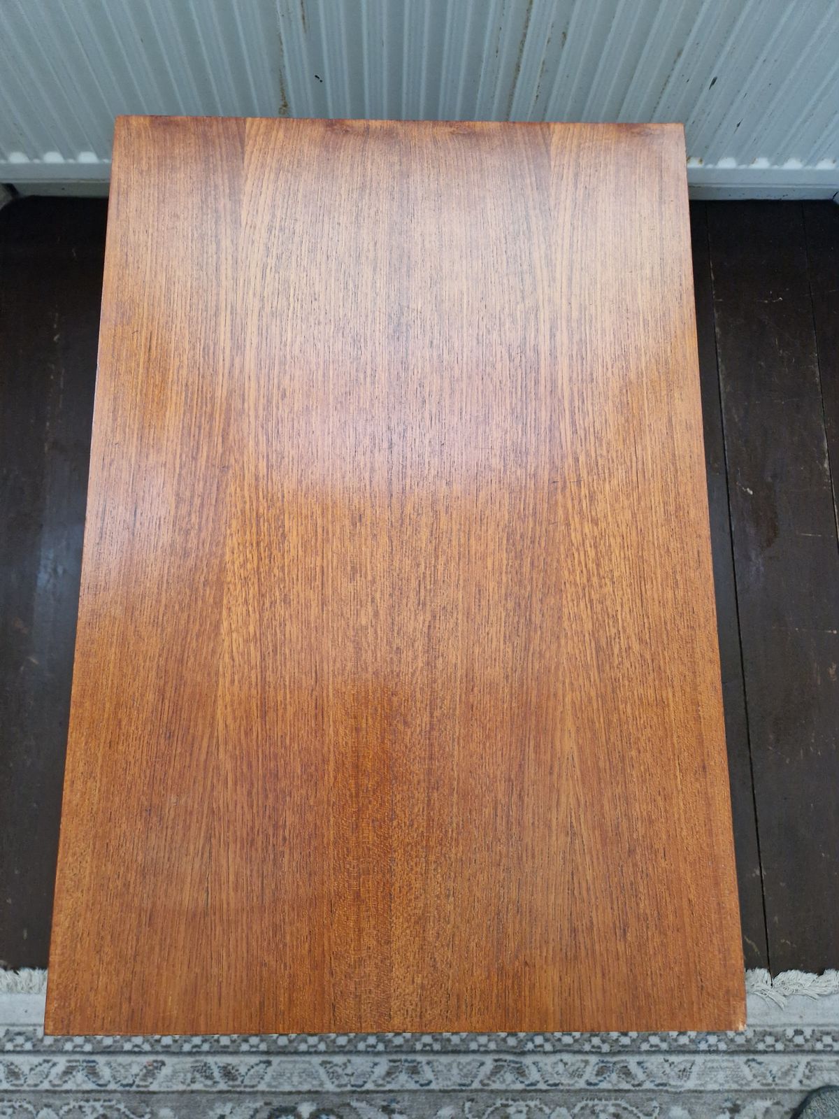 Mid Century Set Of X3 Side Tables, 1 Rectangle & 2 Round Shapes photo buy
