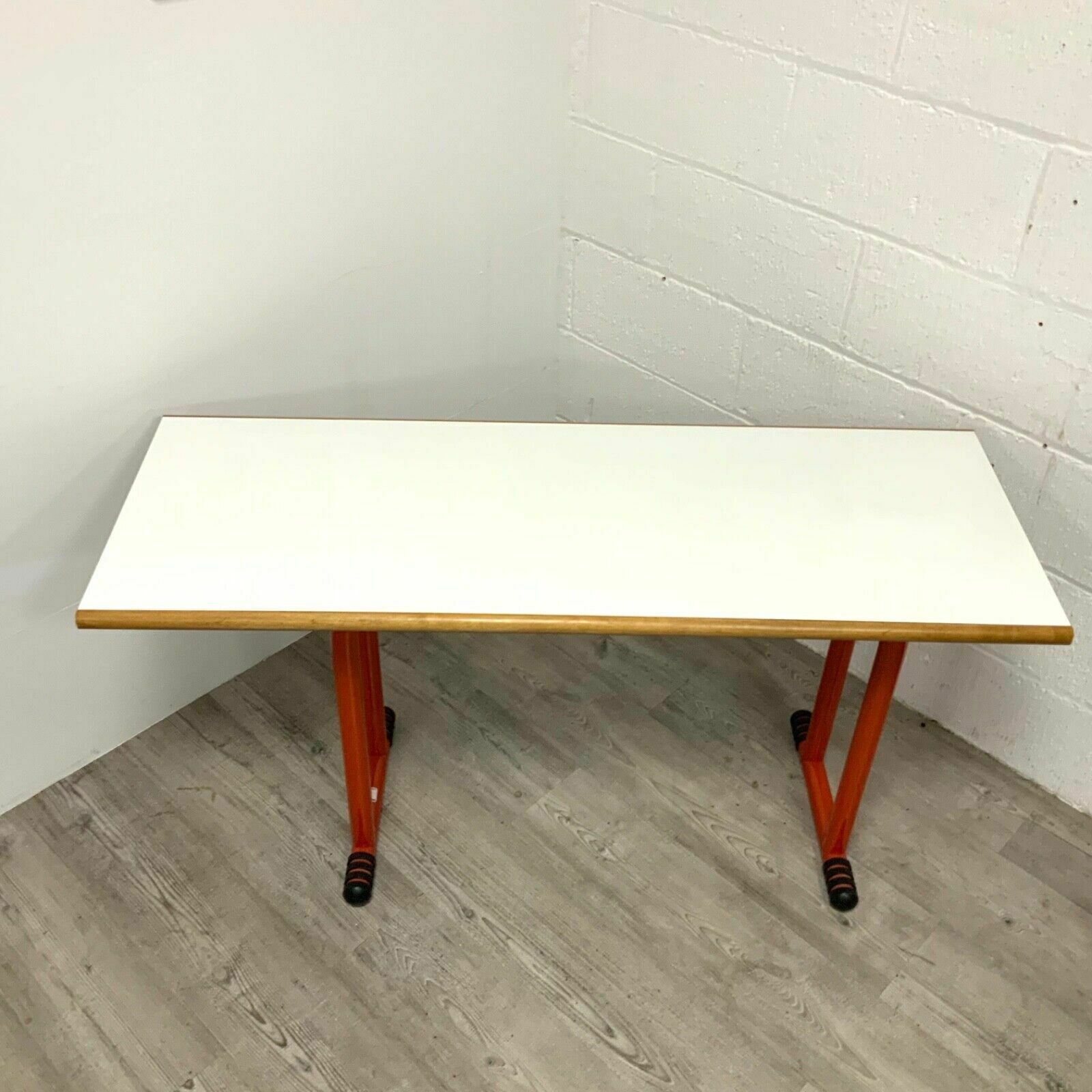 Joe Colombo For Bieffeplast White And Orange Desk Italian 1970s Mcm photo buy