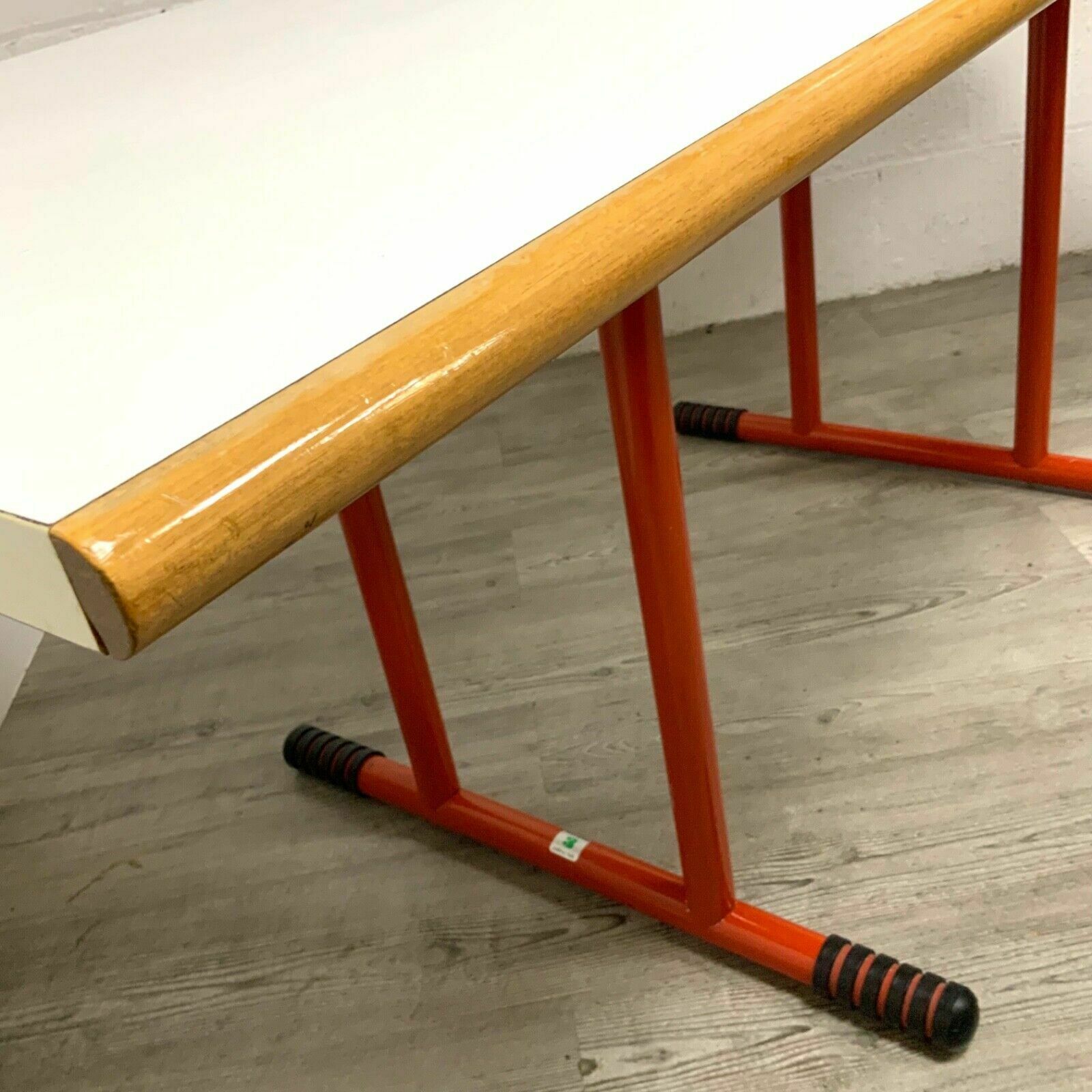 895.0 Joe Colombo For Bieffeplast White And Orange Desk Dining Table Italian 1970s Mcm photo