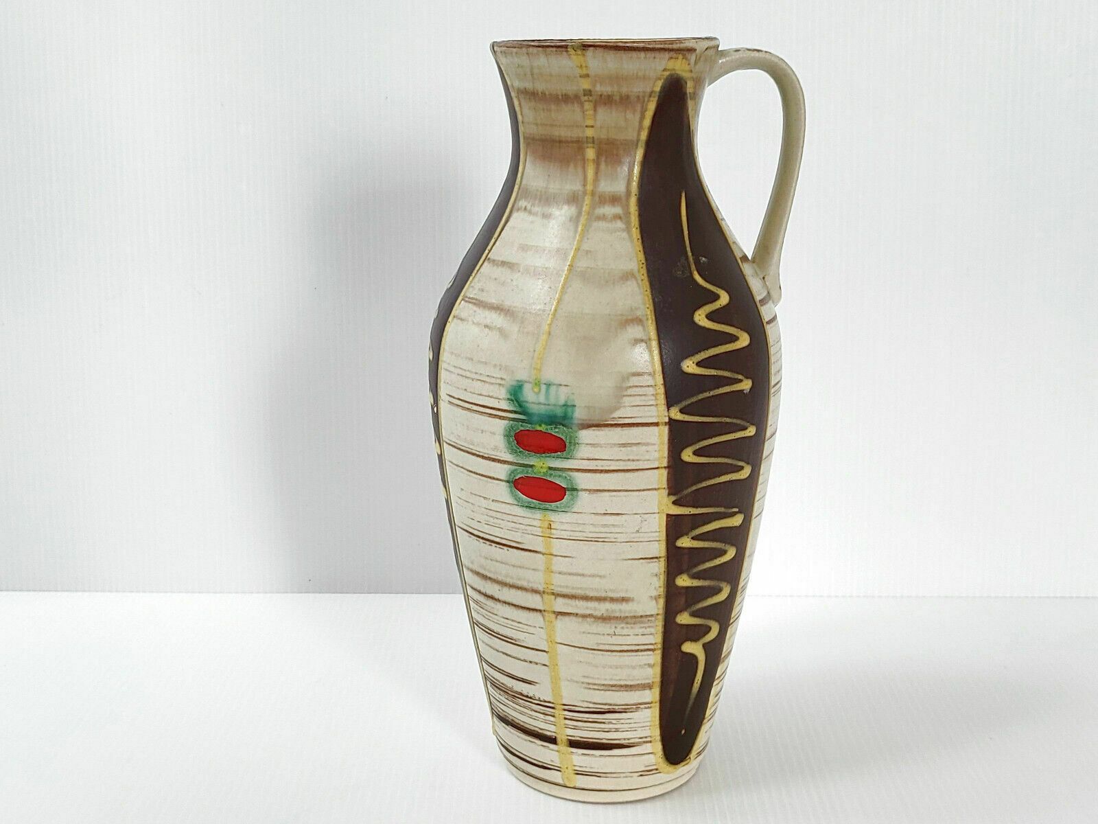 Vase Vintage 1950 Ceramique Allemande Jasba 50s West Germany Retro 50s 1950s photo Home Decor