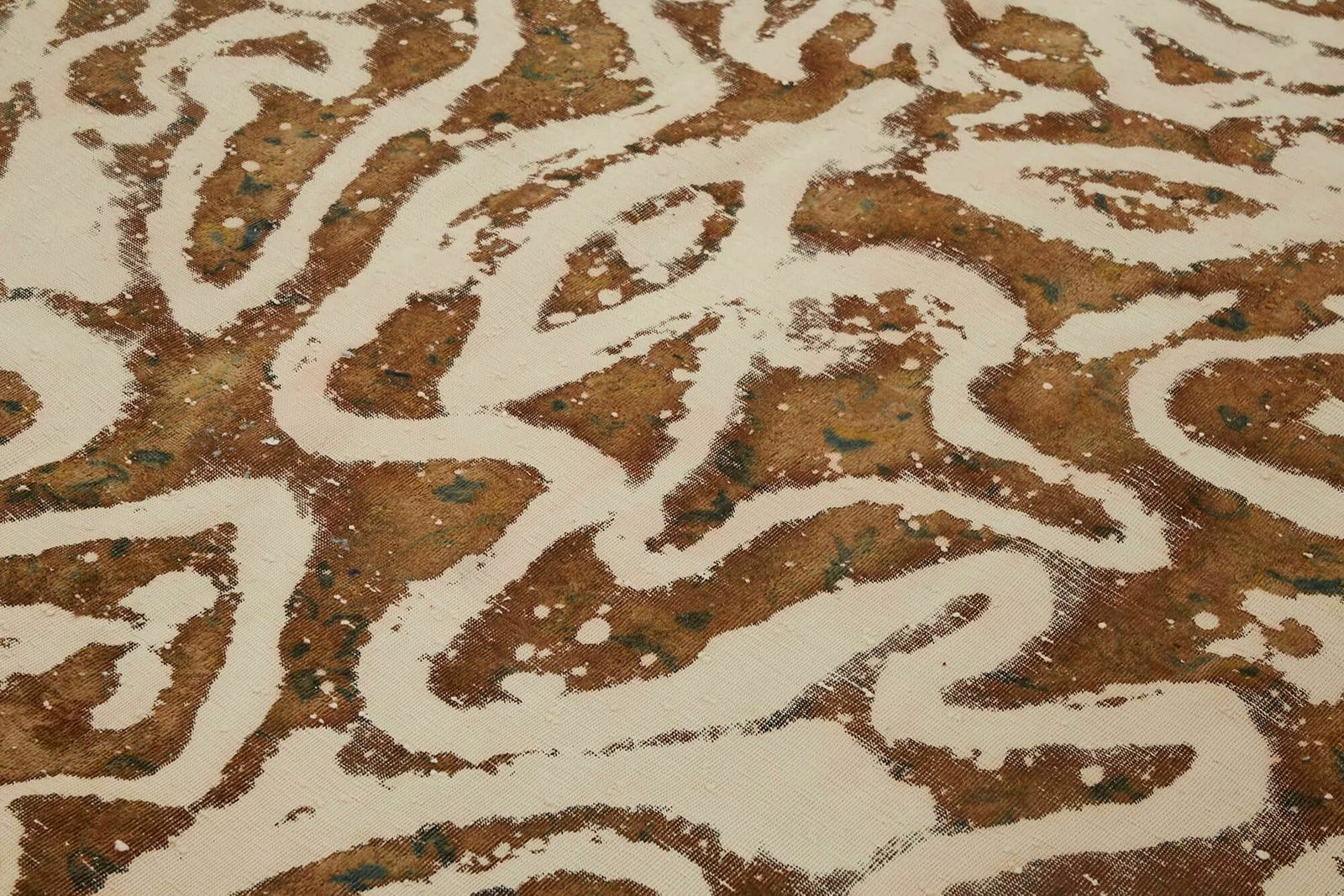 photo for sale Handmade Decorative Beige Overdyed Large Area Rug 259 Cm X 350 Cm