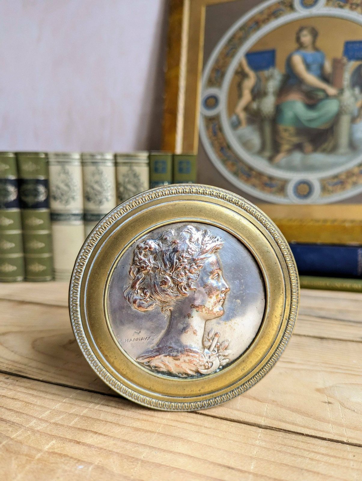 A Stunning French Gilt Brass Neoclassical Trinket Box By Jollet & Cie Paris Sculptor Emmanuel Hannaux C1906