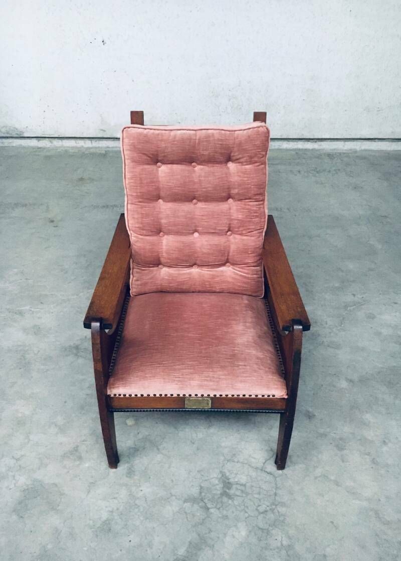 photo furniture Art Deco Dutch Modernism Verstelbare "Grand" Fauteuil, Nederland, Jaren 1920