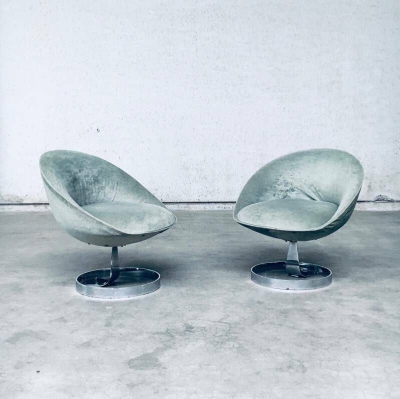 Space Age Sphere Pod Lounge Chair Set, France 1960's