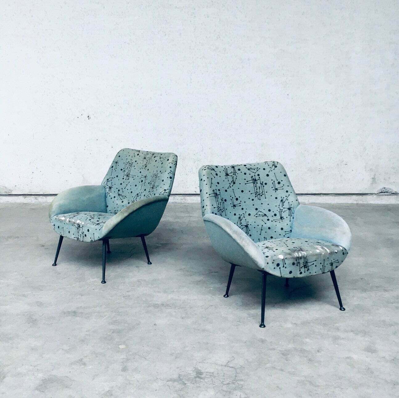 Midcentury Modern Design Model 121 Lounge Chair Set By Theo Ruth For Artifort, 1956 photo for sale