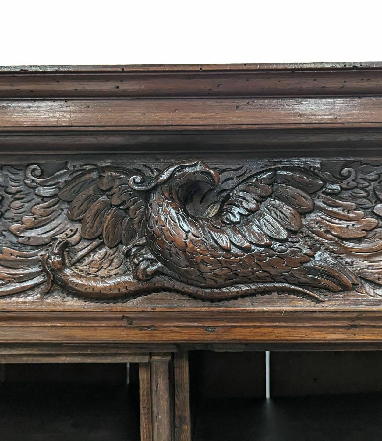 Furniture Four 17th Century Walnut Doors Decorated With Putti photo