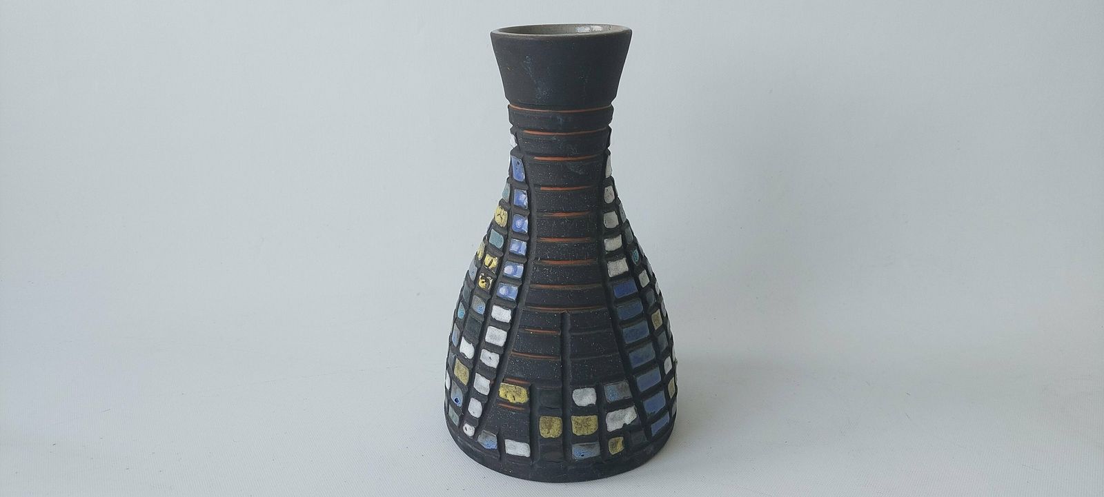 Rare Dutch D.O.K. Vase In The Style Of Capron With A Gothic Decor photo Home Decor