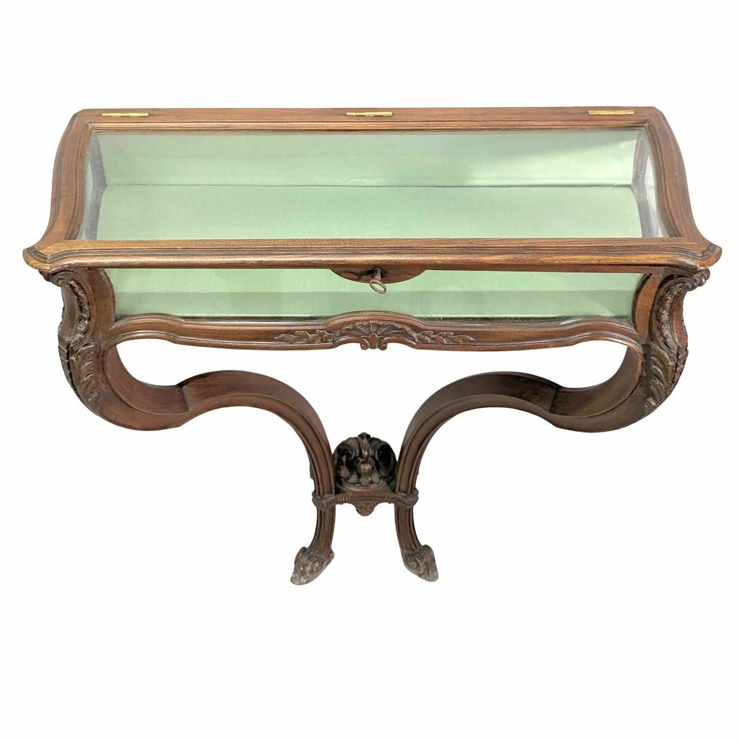 Louis XV Style Console Made Of Walnut Display Forming A 1900 Period Window photo Furniture