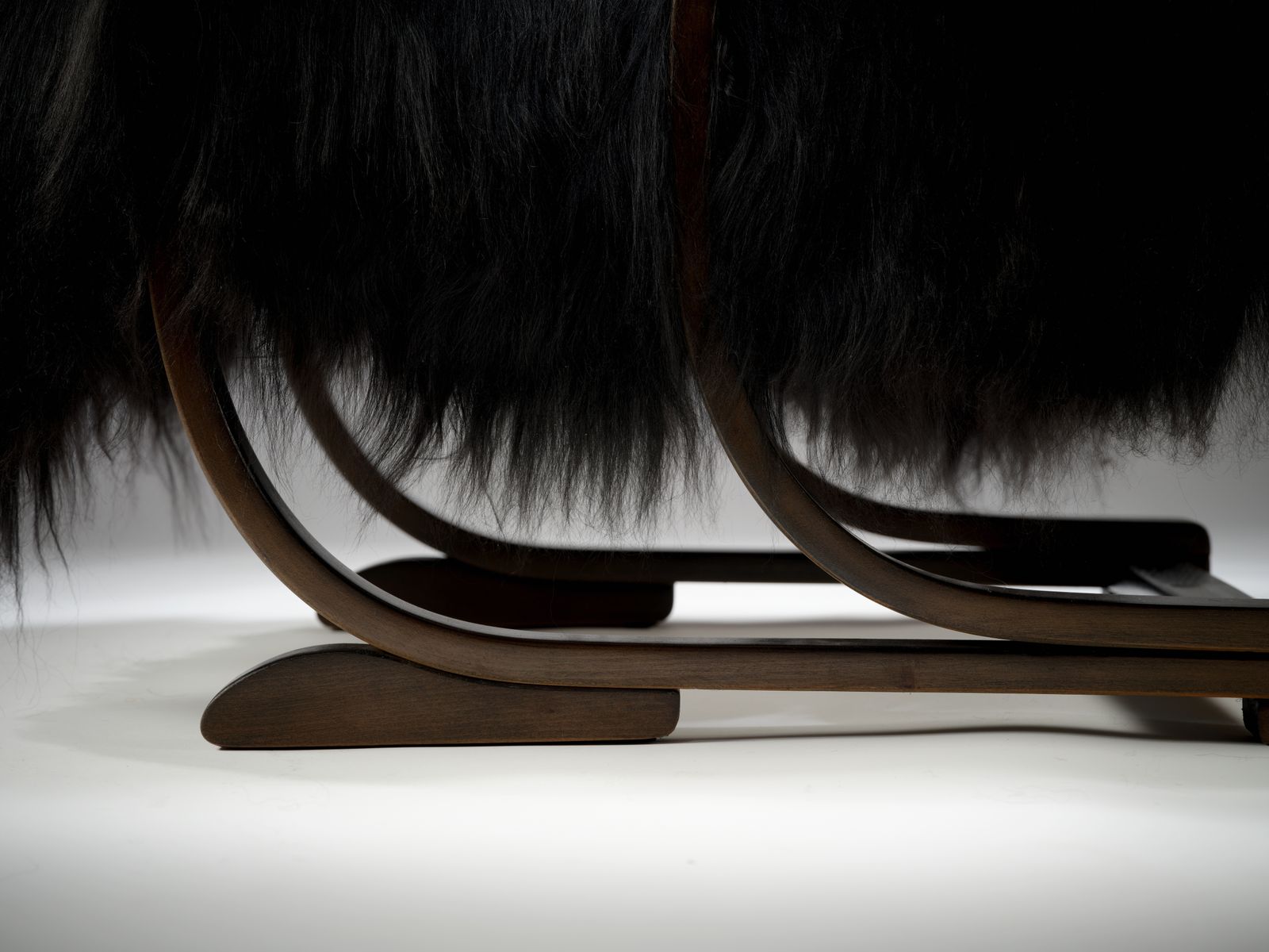 The Unique One Off Vintage Bentwood Hoop Arm Icelandic Sheepskin ‘Chewie’ Armchair. photo 2595.0