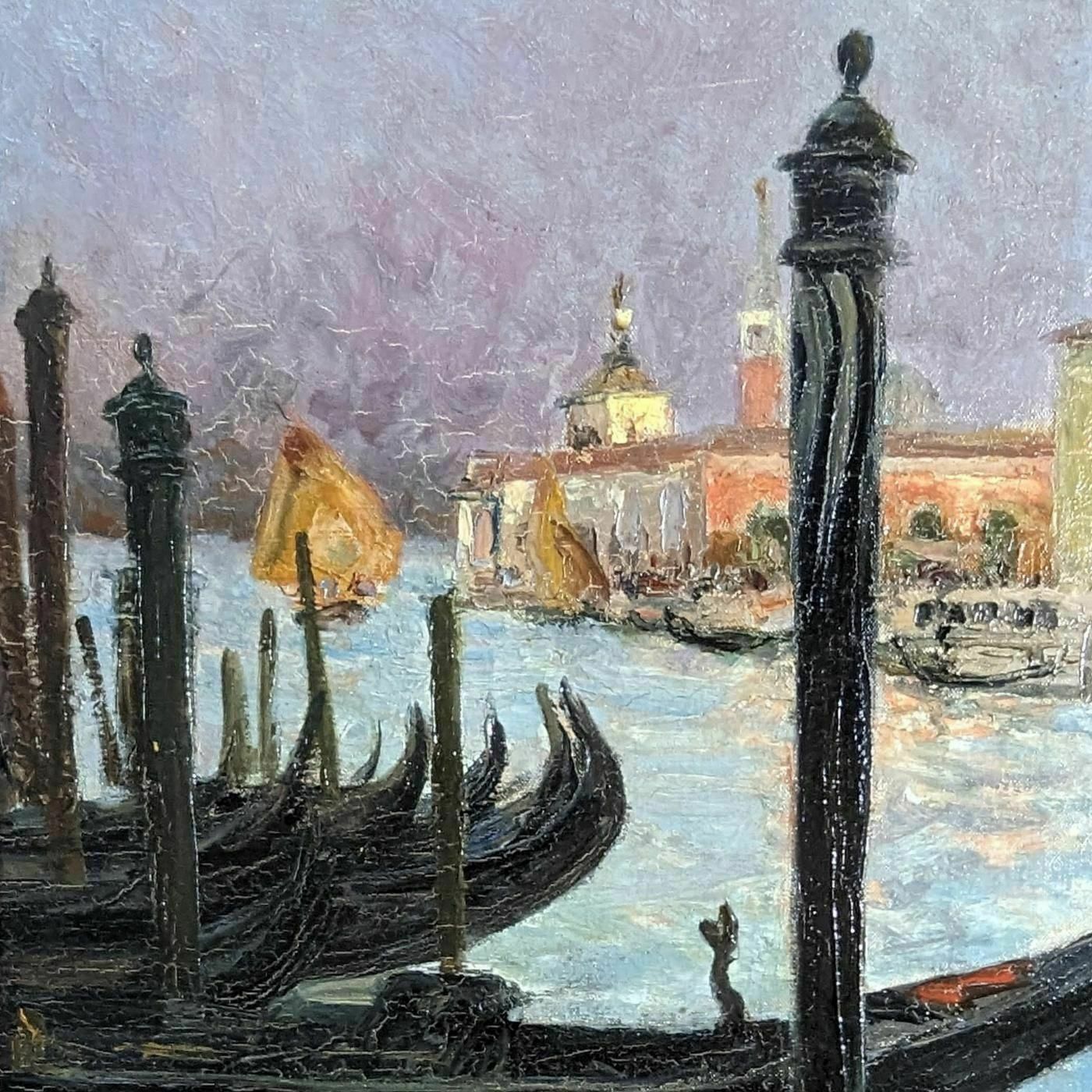 Louis Abel Truchet La Salute As Seen From The Canal In Venice photo for sale