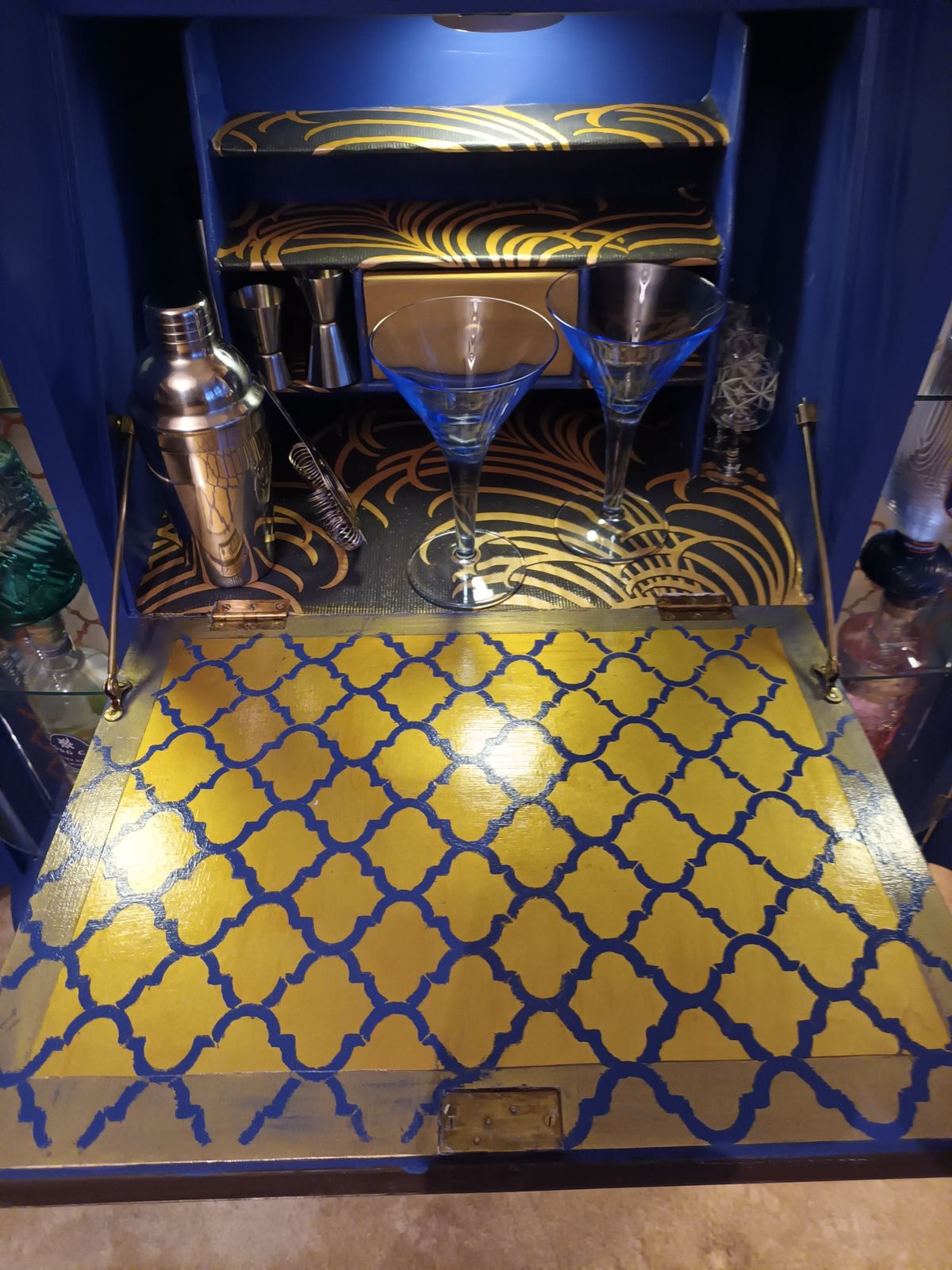 Beautiful Vintage Bar , Originally 1960's Bureau. A Statement Piece To Grace Any Home. photo furniture